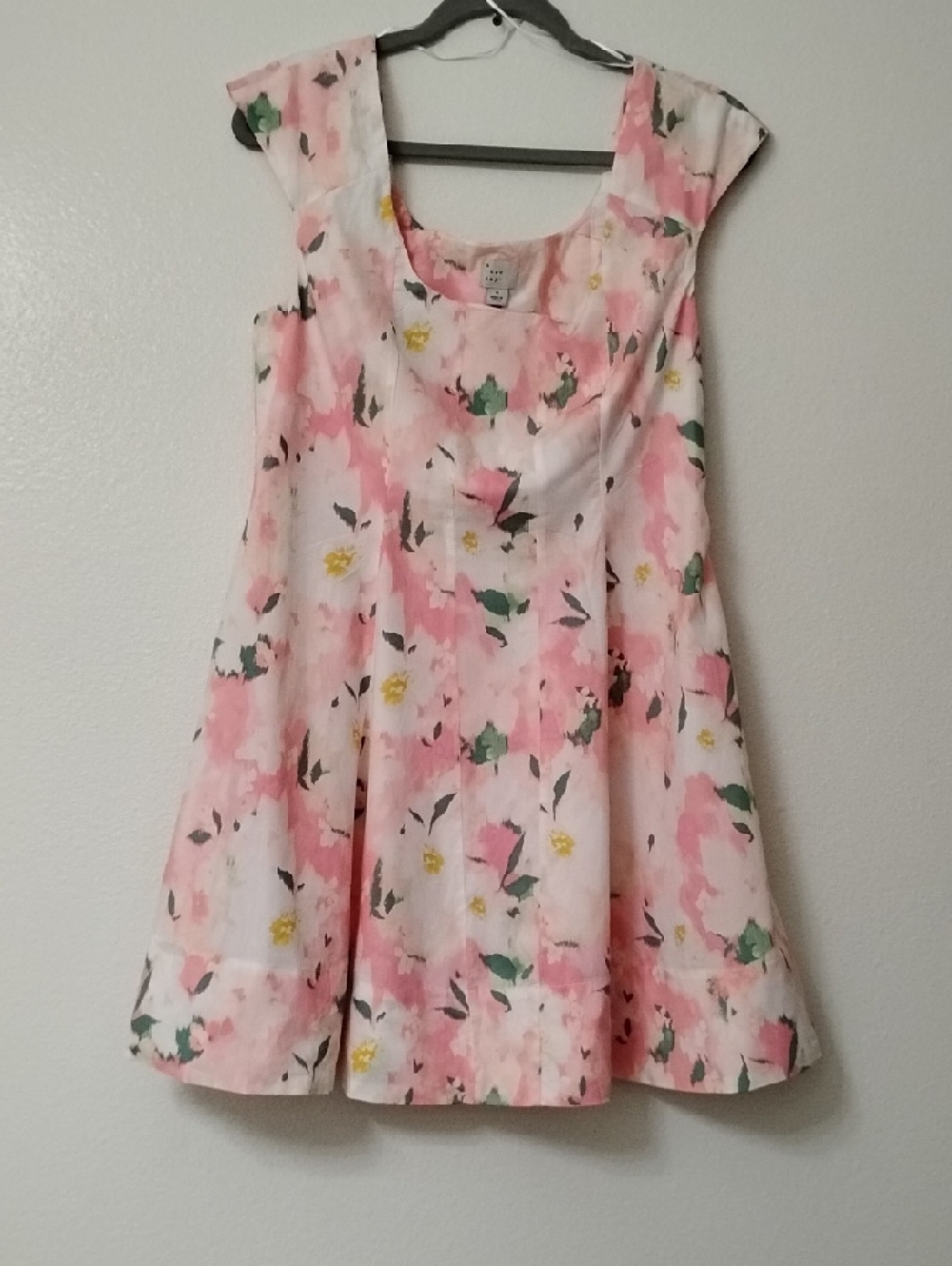 a new day Pink Floral Fit & Flare Sundress